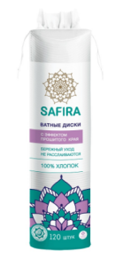 Ватные диски 120шт  SAFIRA  /35 пач*кор