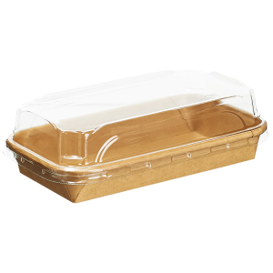 Контейнер бумажный + крышка Sushi Box 500мл/221х91х24/ 1/50/450