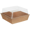 Контейнер бумажный Ant Box Kraft + крышка 650 мл /130х130х80/ 1/50/300