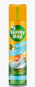 Освежитель воздуха Sunny Day 300 мл. Утро в горах  /12 шт в кор