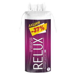 Ватные диски  80шт  RELUX  /24 пач*кор