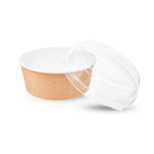 Миска  бумаж OSQ Round Bowl  750мл крафт/бел d=150(45/270шт/кор.)кр4655,5403,40802